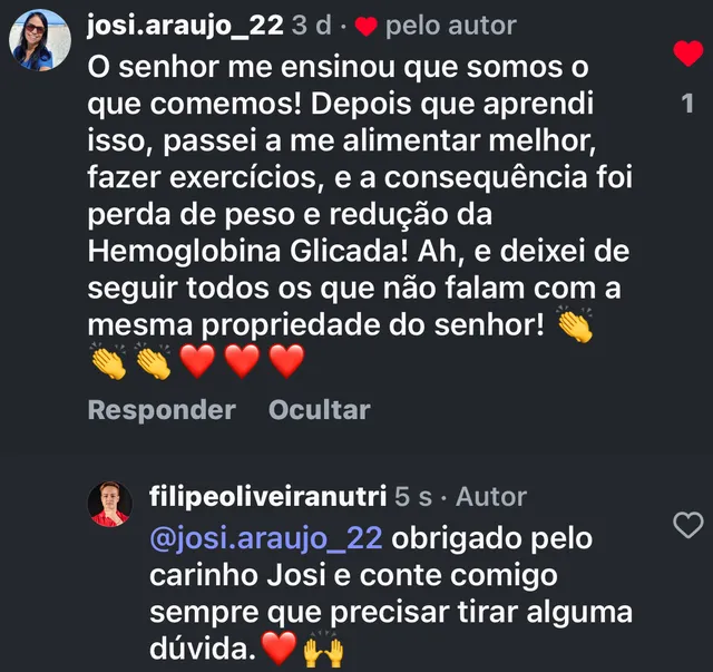 Relato sobre a hemoglobina glicada