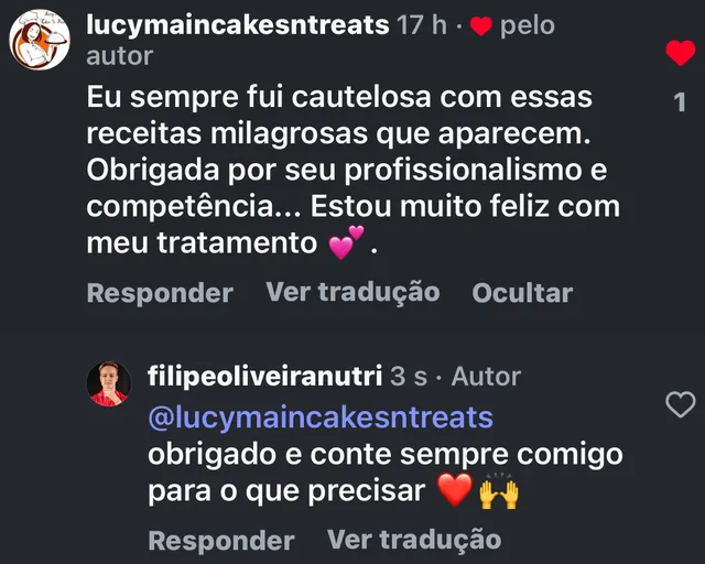 Relato de aluna