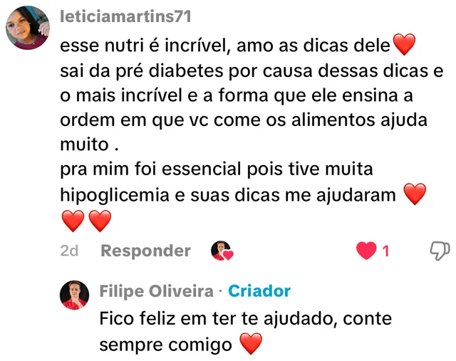 Relato de aluna